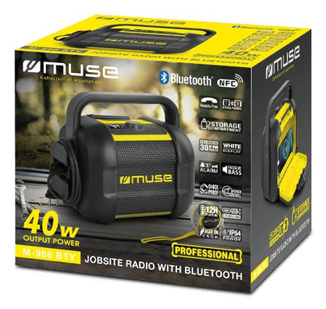 EAN 3700460209346 - Muse M-968 BTY radio Lugar de trabajo Analógica Negro, Amarillo imagen 7