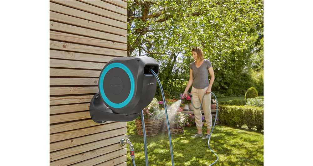 Portamangueras Automatico Rollup 15mts 18600-20 Gardena