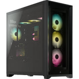 Caja Pc Corsair Icue 5000x Cristal Templado Negra