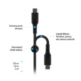 EAN 8591680147298 - FIXED FIXDLS-CC2-BK cable USB USB 2.0 2 m USB C 4,8 Gbit/s Negro imagen 5