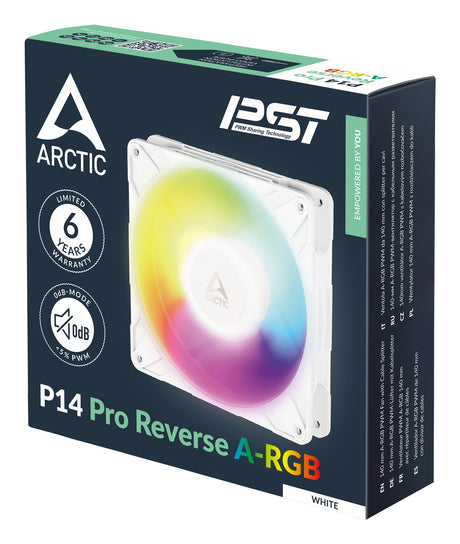 EAN 4895265000782 - ARCTIC Freezer P14 Pro Reverse A-RGB (White) - 3 Pack Carcasa del ordenador Ventilador 14 cm Blanco 3 pie imagen 7