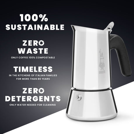 EAN 8006363028899 - Bialetti Venus box Cafetera italiana 0,2 L Plata imagen 5