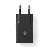 Nedis Cargador 1x 2.4 A Usb-A  Lightning De 8 Pines (Suelto) Cable 1.0m/12w Negro
