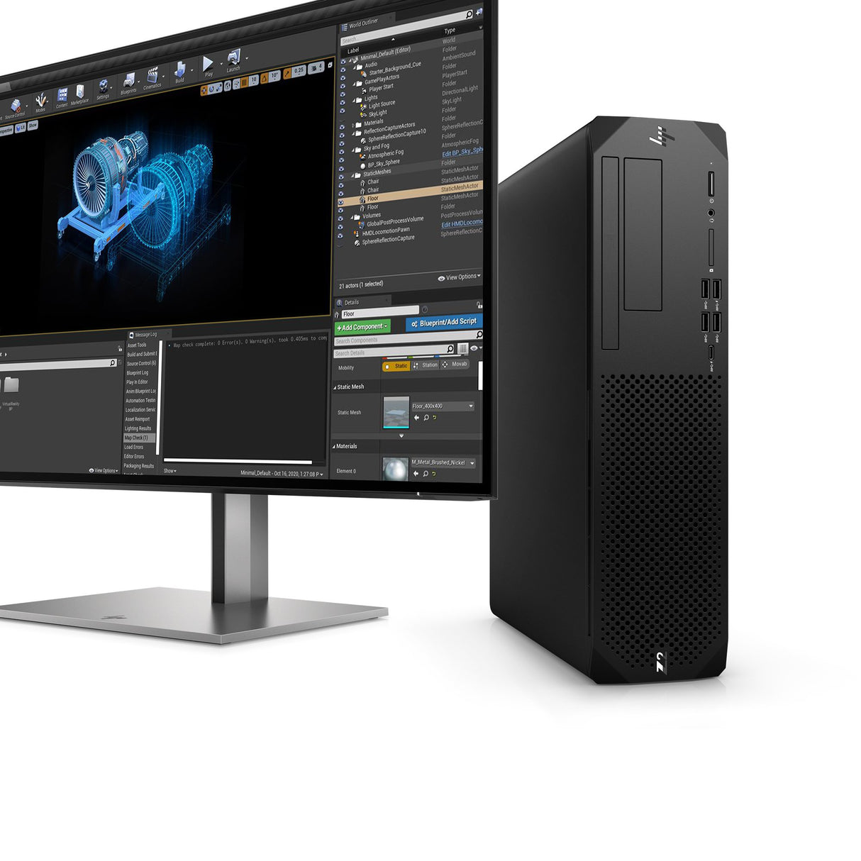 EAN 198122988419 - HP Z2 G9 Intel® Core™ i7 i7-14700 16 GB DDR5-SDRAM 1 TB SSD NVIDIA T400 Windows 11 Pro SFF Puesto de traba imagen 9