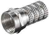 Twist-On F-Plug Connector 4.0 Mm - Zinc-Nickel