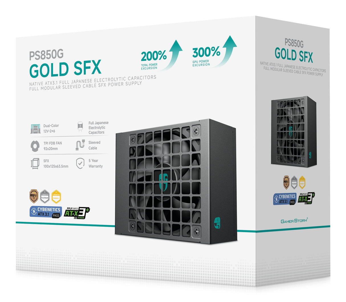 Fuente Alimentacion  Deepcool Ps850g 850w Sfx Atx3.1 Gold Modular