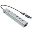 EAN 8595611707193 - i-tec CAHUBMETAL7 hub de interfaz USB 3.2 Gen 1 (3.1 Gen 1) Type-A + Type-C 5 Mbit/s Gris imagen 1