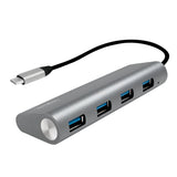 EAN 4052792048643 - LogiLink UA0309 hub de interfaz USB 3.2 Gen 1 (3.1 Gen 1) Type-C 5000 Mbit/s Gris imagen 1