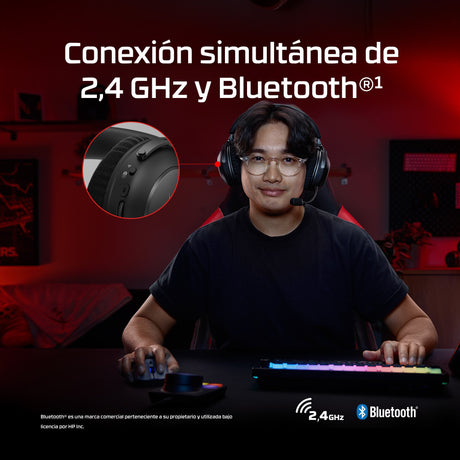 EAN 0198701216179 - HyperX Cloud Alpha 2 Inalámbrico Diadema Juego Bluetooth Negro imagen 5