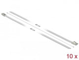 Delock Edelstahlcablebinder L 400 X B 4,6 Mm Weiss 10 Stück
