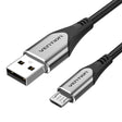 EAN 6922794746978 - Vention COAHG cable USB USB 2.0 1,5 m Mini-USB B Micro-USB B Aluminio, Negro imagen 1