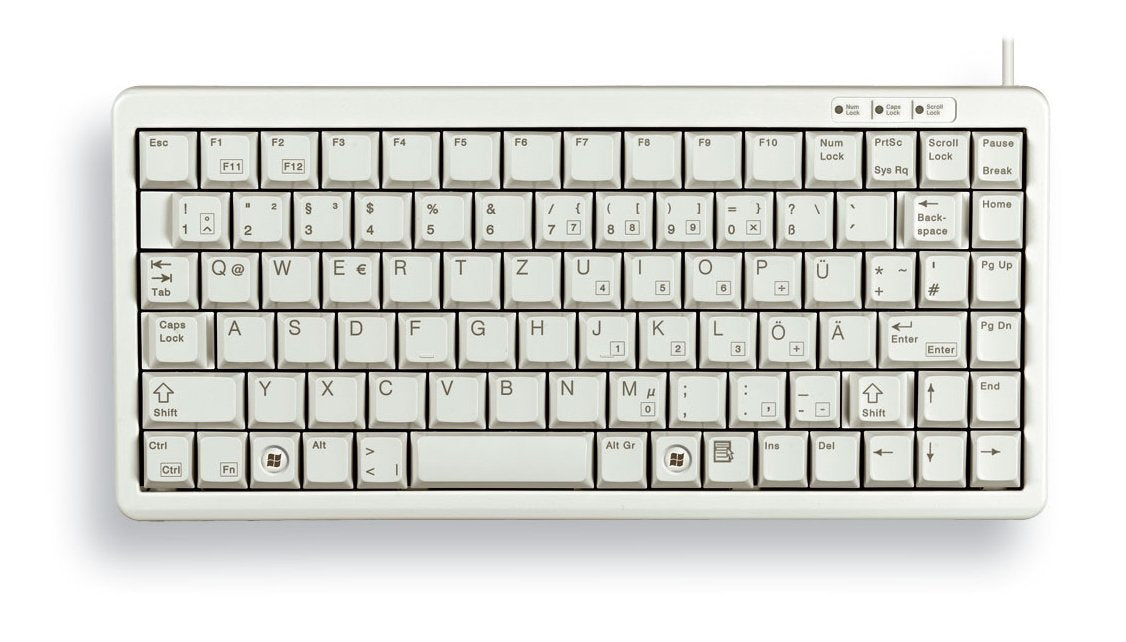 EAN 4025112027260 - CHERRY G84-4100 teclado Universal USB + PS/2 QWERTY Inglés del Reino Unido Gris imagen 1