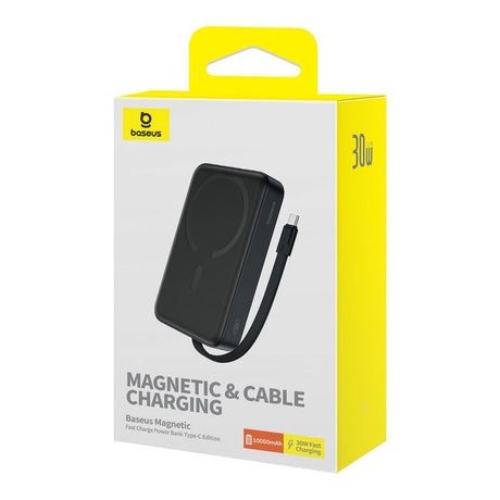 EAN 6932172642785 - Baseus MAGSAFE MINI TYPE-C KABLOLU WIRELESS POWERBANK 10.000 MAH 30W SIYAH Litio 10000 mAh Negro imagen 2