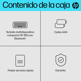 Hp Teclado Multidispositivo Compacto 350 Con Bluetooth