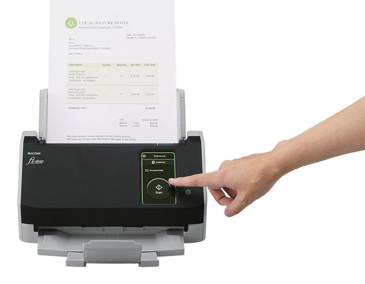 Ricoh Fi-8040 Alimentador Automático De Documentos (Adf) + Escáner De Alimentación Manual 600 X 600 Dpi A4 Negro, Gris