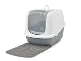 Savic Nestor Jumbo Blanco-Gris Arenero Cubierto Para Gatos 66,5x48,5x46,5 Cm  1 Ud.