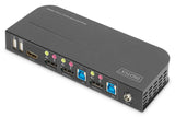 Digitus Kvm Switch, 2-Port, 4k60hz, 2xdp In, 1xdp/Hdmi Out