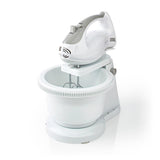 Nedis Batidora Mezcladora Bol Giratorio 2lt  200 W  5 Ajustes Velocidad Funcion Turbo Blanco/Gris