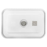 Taper Zwilling Vakuumbox, L Borosilikatglas Blanco Premium