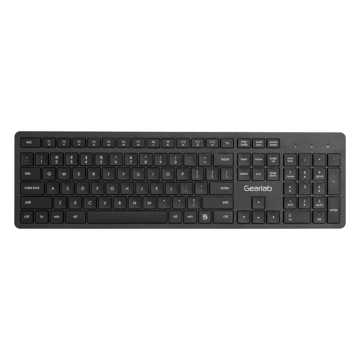 Gearlab Glb212202 Teclado Usb Qwerty Internacional De Ee.Uu. Negro