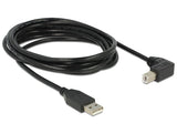Delock 83529 Cable Usb 2.0 Tipo-A Macho > Usb 2.0 Tipo-B Macho Sesgado 3 M Negro