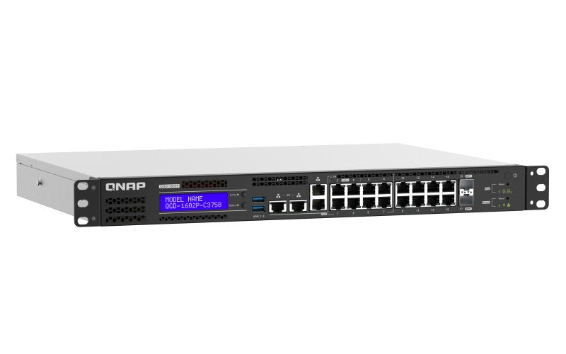 Qgd-1602-C3558: 8 2.5gbe Ports - 8 1gbe Ports 2 Sfp+ 10gbe. 86w T