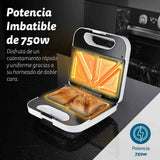 EAN 8426156018058 - Grunkel SAN-CCBL sandwichera 750 W Blanco imagen 2