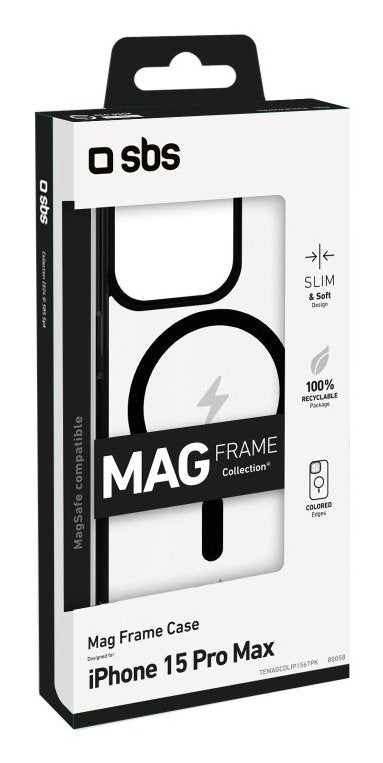 Sbs Magframe Case Iphone 15 Pro Max Schwarz