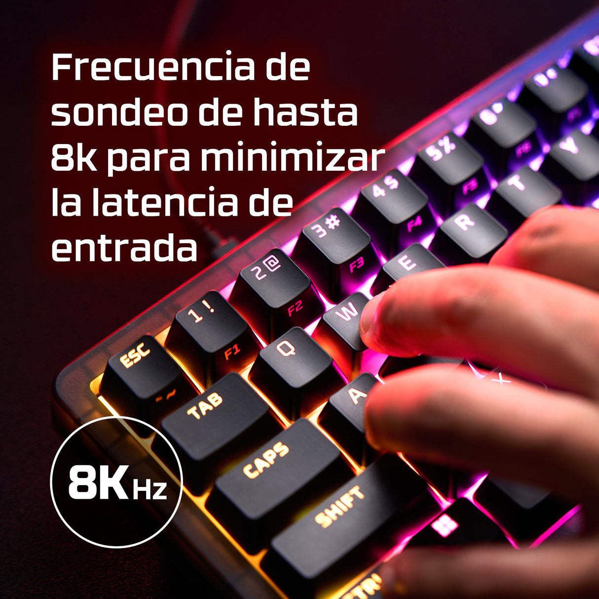EAN 0198828944597 - HyperX Origins 2 65 teclado Juego USB Negro imagen 8