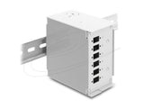 Lwl Patchfeld 6 Port Für Sc Simplex Oder Lc Duplex Grau Metall Zur Hutschienen Montage