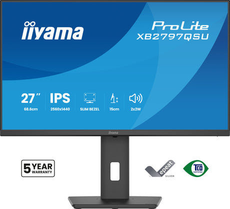 EAN 4948570125876 - iiyama ProLite XB2797QSU-B1 pantalla para PC 68,6 cm (27") 2560 x 1440 Pixeles Quad HD LED Negro imagen 2
