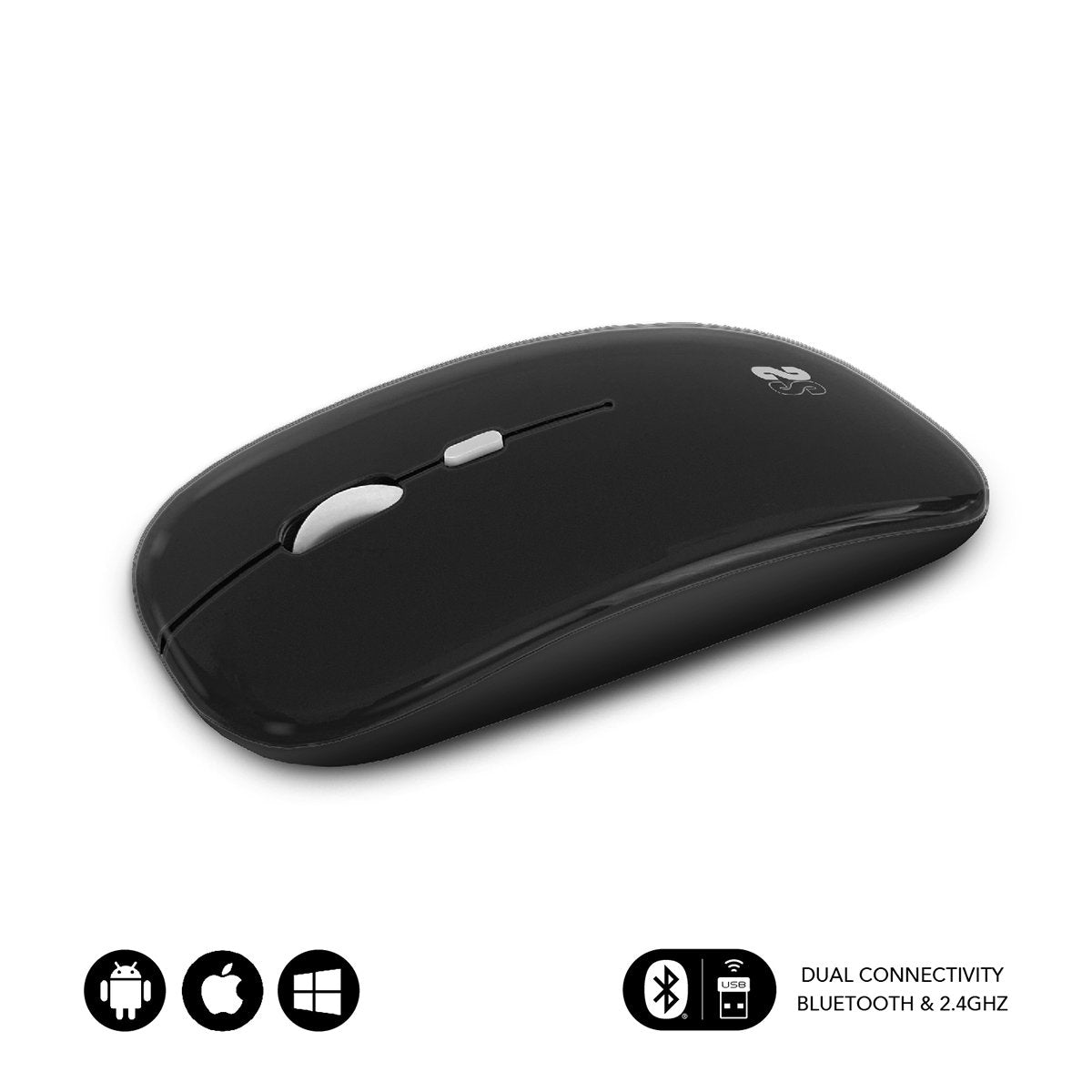 Ratón Inalámbrico Por Bluetooth Subblim Dual Flat Batería Recargable Hasta 1600 Dpi