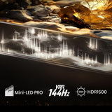 Hisense 55u7nq, Televisor Qled De 139 Cm 55", Negro/Grafito, Ultrahd/4k, Triple Sintonizador, Panel Mini Led, 120 Hz 55u7nq