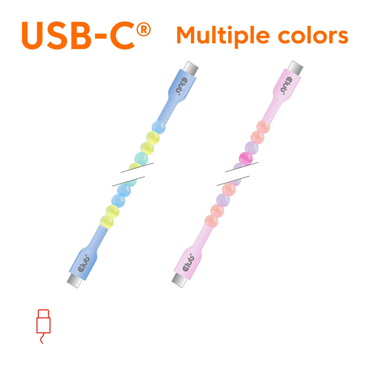 EAN 8719214473303 - CLUB3D CAC-3011 cable USB 2 m USB C 0,48 Gbit/s 60 W Azul, Verde imagen 2