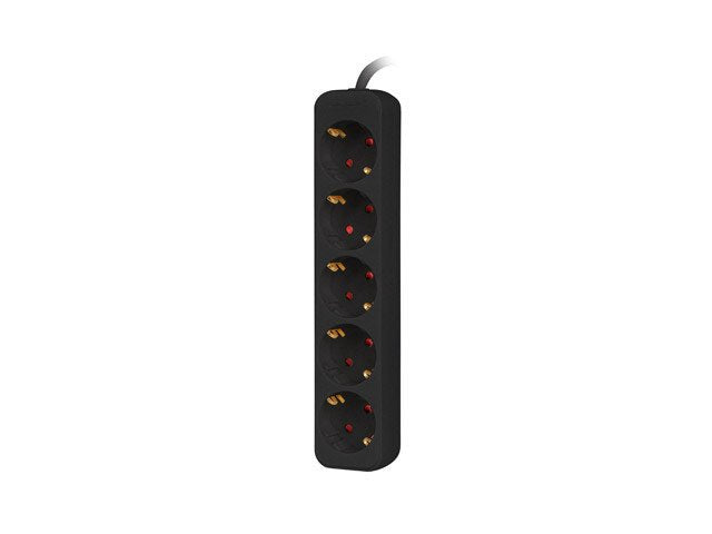 EAN 5901969429213 - Lanberg PS0-05F-0300-BK base múltiple 3 m 5 salidas AC Interior Negro imagen 4