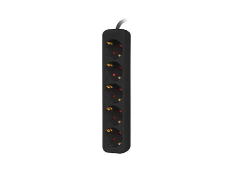 EAN 5901969429213 - Lanberg PS0-05F-0300-BK base múltiple 3 m 5 salidas AC Interior Negro imagen 4