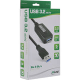 Inline Usb 3.2 Gen 1 Cable Repetidor Activo Tipo A Macho A Tipo A Hembra Negro 5m
