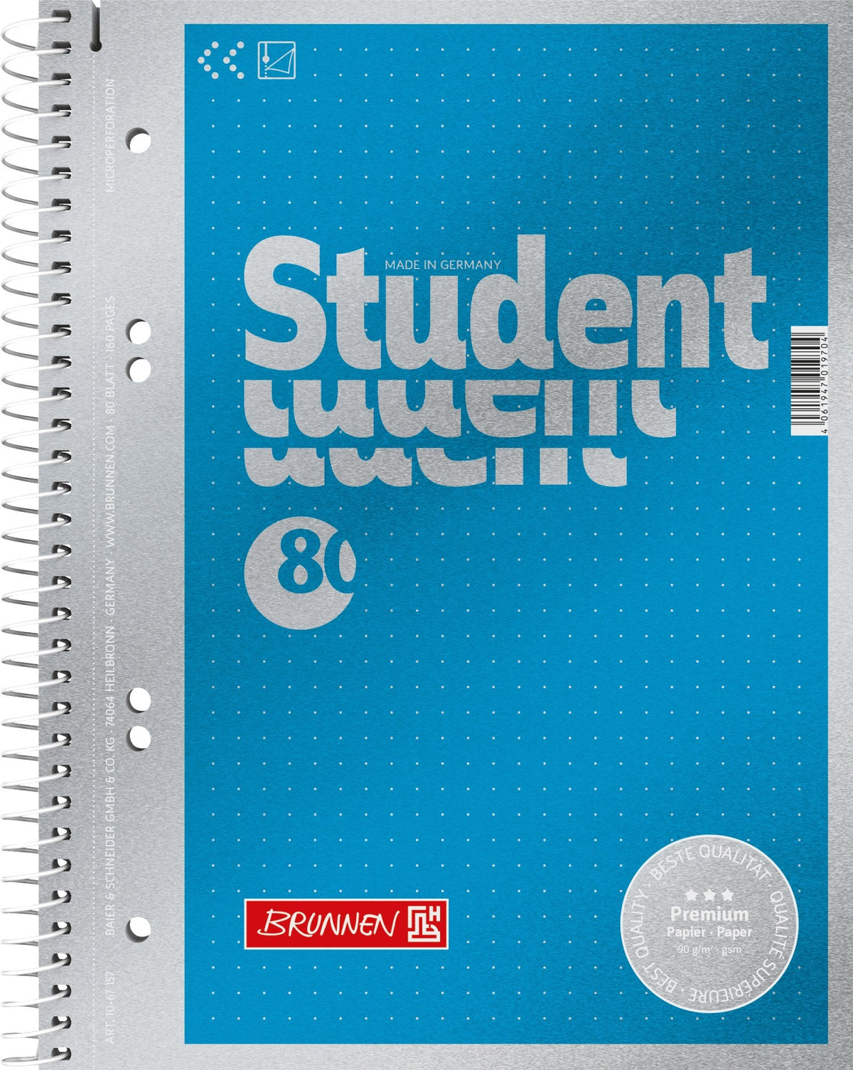 Brunnen Cuaderno Din A5 Punktraster - Material De Oficina - A5