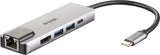 Docking Usb Tipo-C D-Link Dub-M520 2xusb 1xusb Tipo-C 1xhdmi 1xrj45 1xthunderbolt Gris