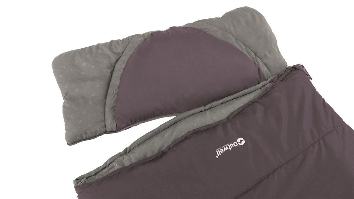 Outwell Contour Saco De Dormir Rectangular Poliéster Púrpura