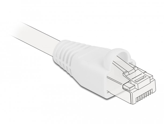 Knickschutztülle Für Rj45 Stecker Weiss 20 Stück