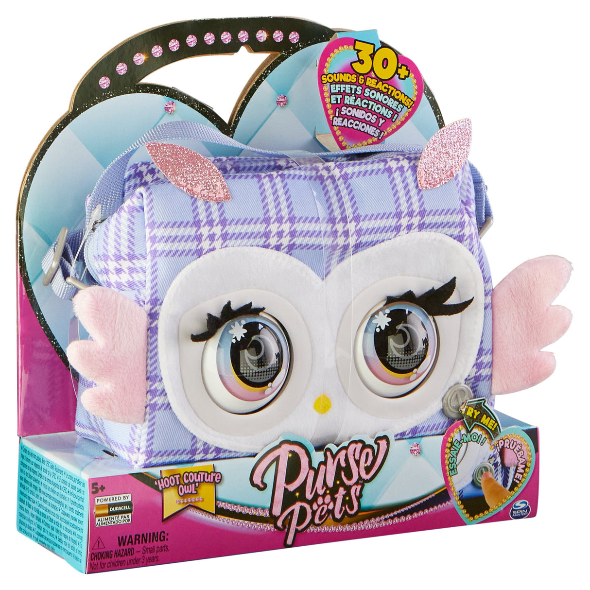 Bolso Y Juguete De Mascota  Spin Master Purse Pets - Print Perfect Eule, Tasche 6064118
