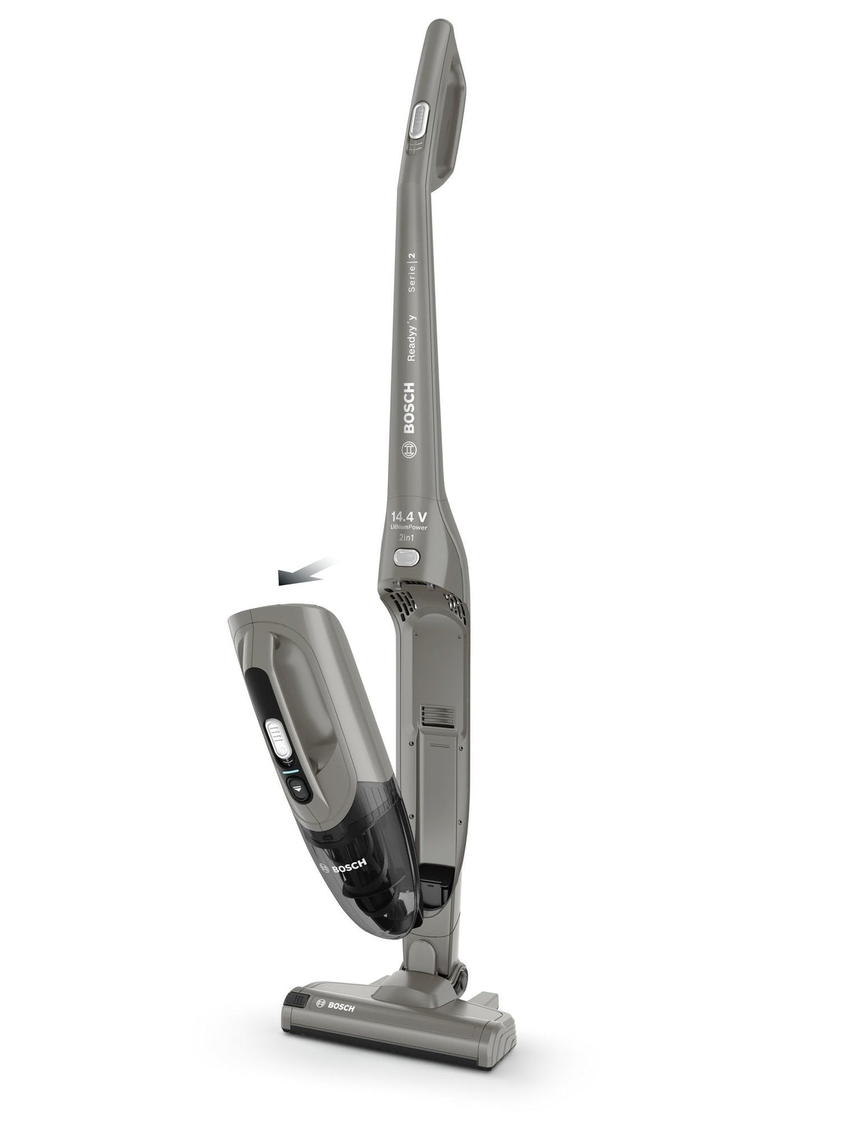Aspirador Escoba Bosch Serie 2 Bbhf214g Eléctrica Sin Bolsa Gris