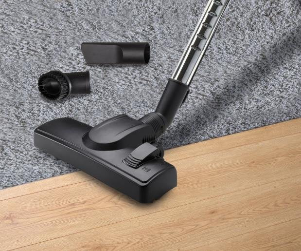 Aspirador Gorenje Vce21sfbkr  Con  Bolsa, Potencia 850 W, Radio De Trabajo 8 M, Negro