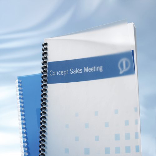 Gbc Polyclearview Paquete De 100 Portadas De Encuadernar A4 - 300 Micras - Color Transparente Mate