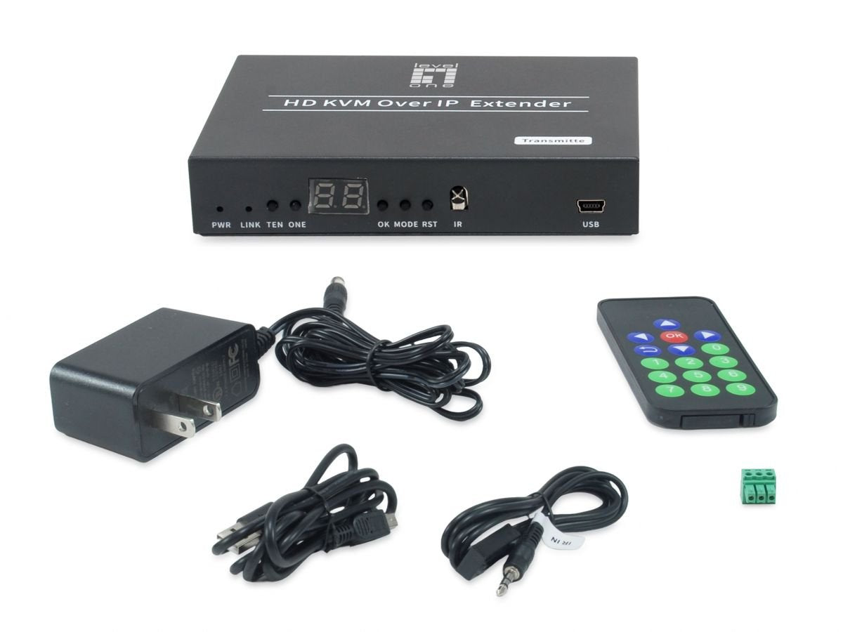 EAN 4015867239056 - LevelOne HVE-6701T extensor audio/video Transmisor de señales AV Negro imagen 3