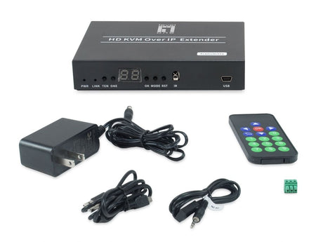 EAN 4015867239056 - LevelOne HVE-6701T extensor audio/video Transmisor de señales AV Negro imagen 3