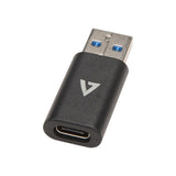 EAN 0662919111675 - V7 V7USB3AC cambiador de género para cable USB A USB C Negro imagen 1