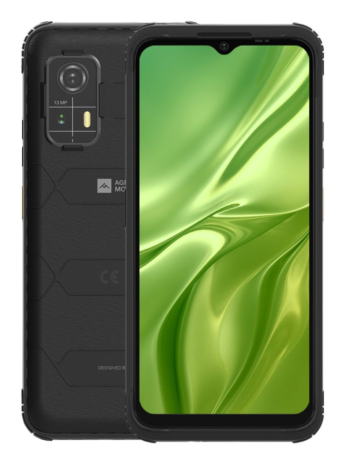 Smartphone  Agm H Max 4g Black Rugerizado 4+128gb 6.56" 90hz Hd+