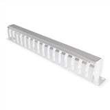 48,26cm 19pulgadas Placa Frontal 1 He Con Rangierkanal 40x60mm Gris